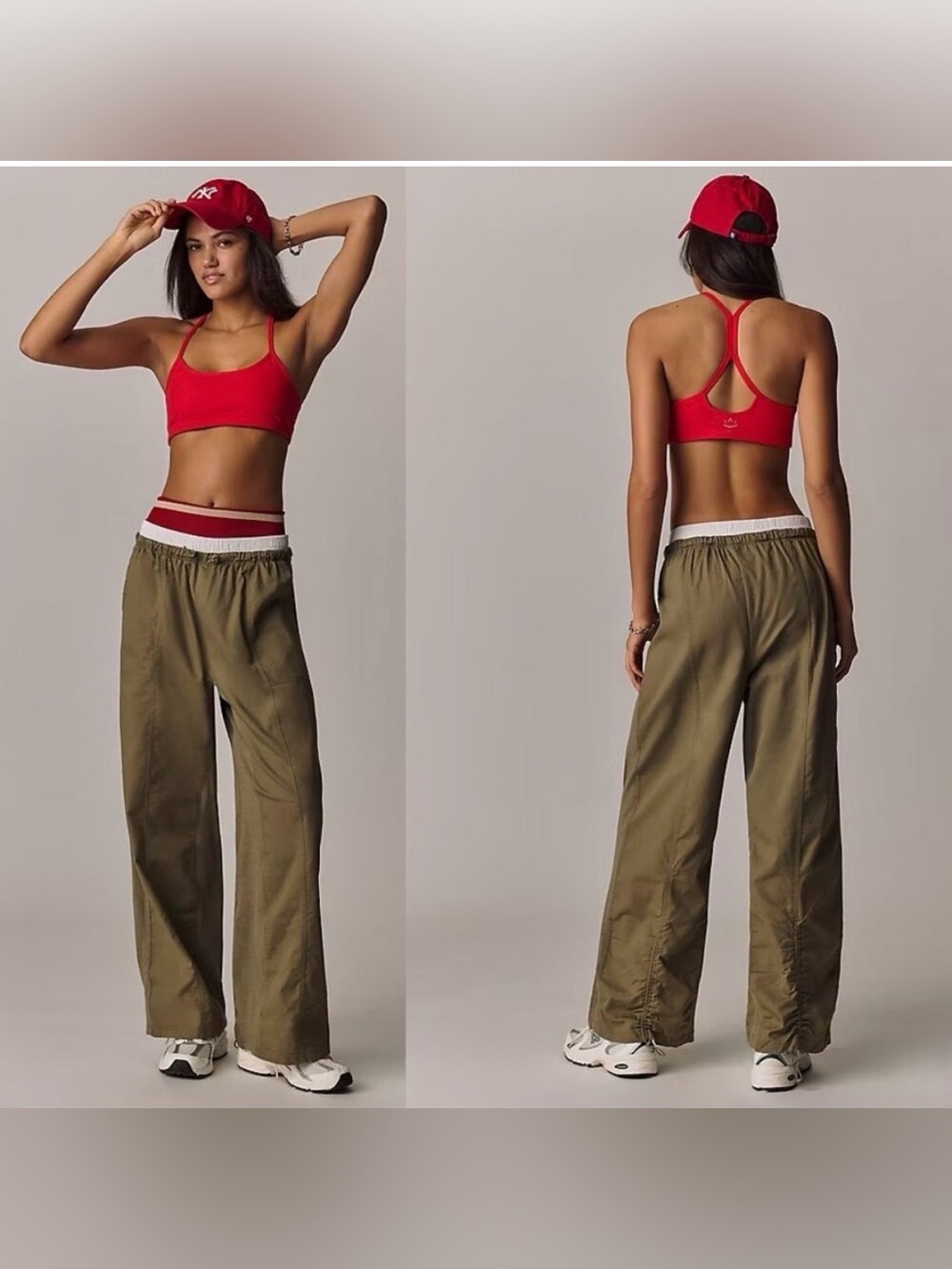 Anthropologie Daily Practice Drawsting Pants Olive Green